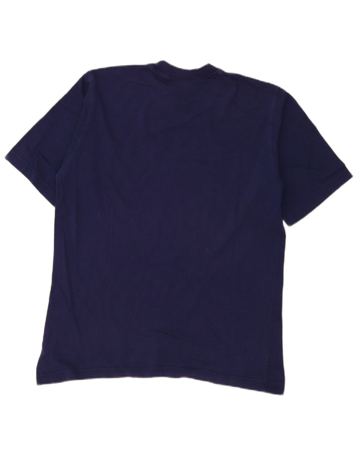 Adidas Mens T-Shirt Top Medium Navy Blue