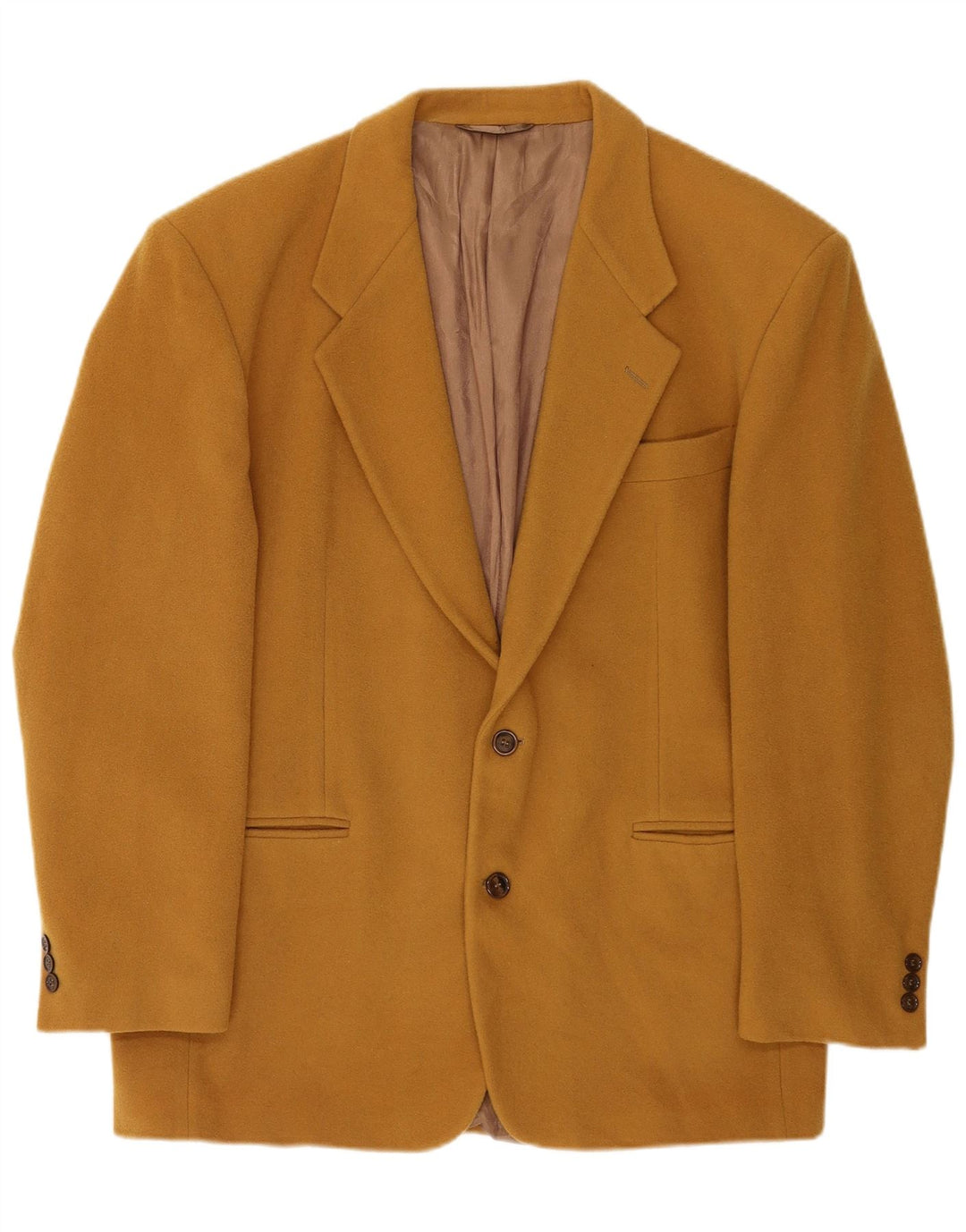 Enrico Coveri Mens 2 Button Blazer Jacket IT 50 Large Brown Wool