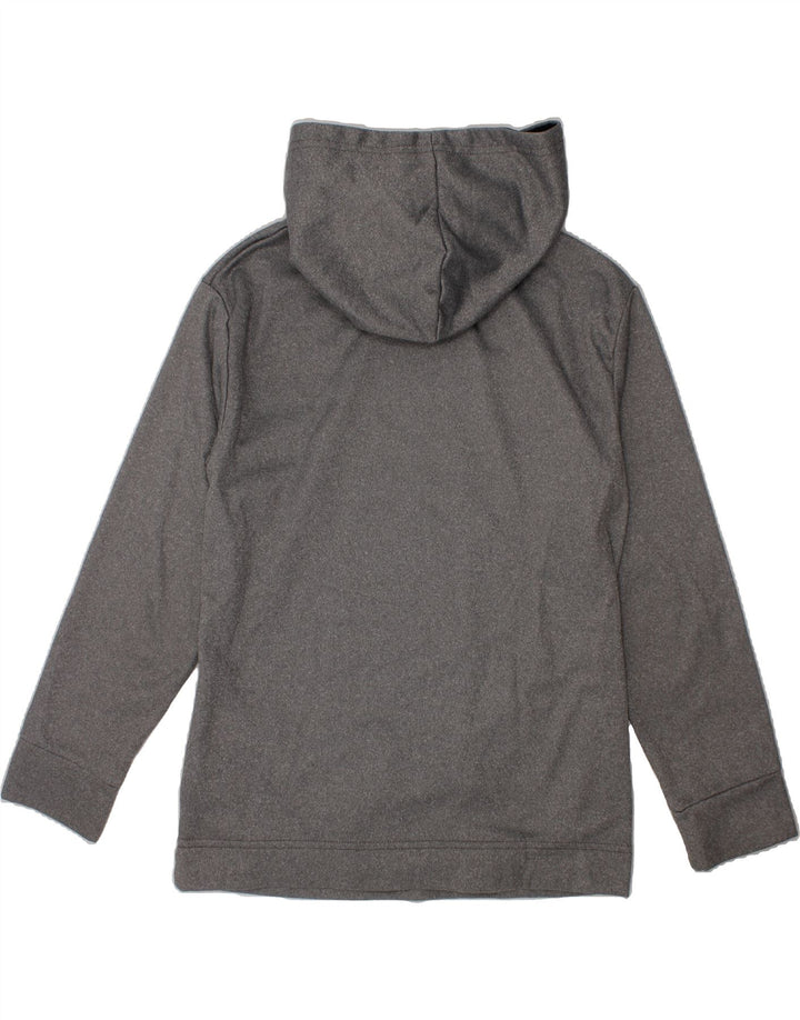 PUMA Boys Graphic Hoodie Jumper 10-11 Years Medium Grey Polyester Vintage Puma and Second-Hand Puma from Messina Hembry 