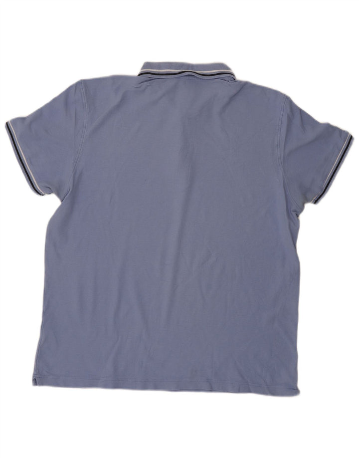 LOTTO Mens Polo Shirt 2XL Purple Cotton