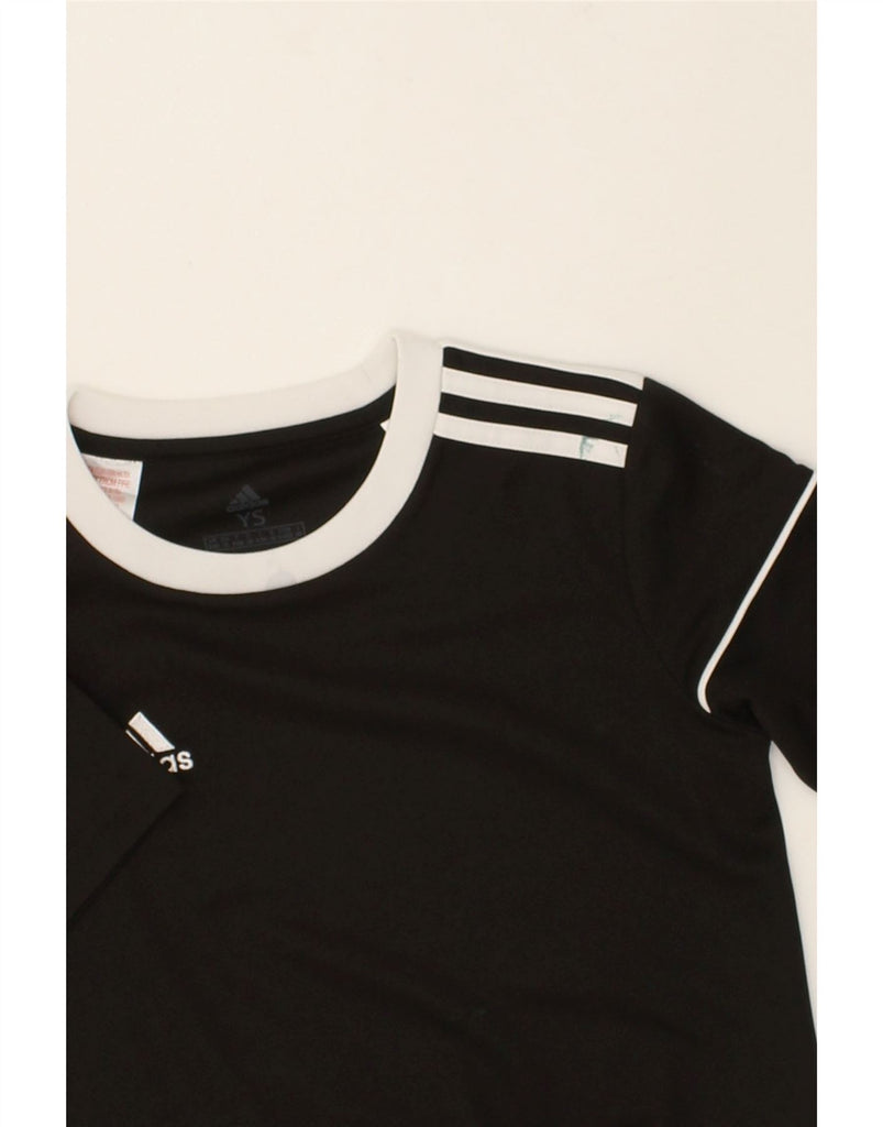 ADIDAS Boys Climalite T-Shirt Top 9-10 Years Small Black | Vintage Adidas | Thrift | Second-Hand Adidas | Used Clothing | Messina Hembry 