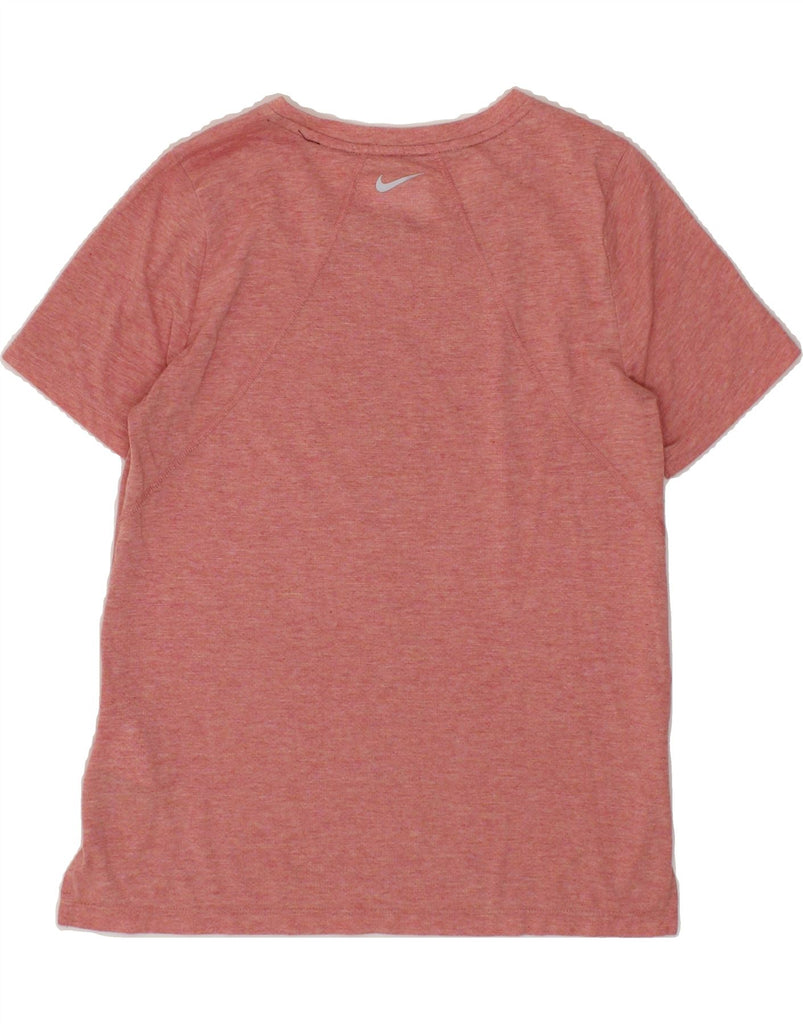NIKE Womens Dri Fit Graphic T-Shirt Top UK 10 Small Pink Polyester Vintage Nike and Second-Hand Nike from Messina Hembry 
