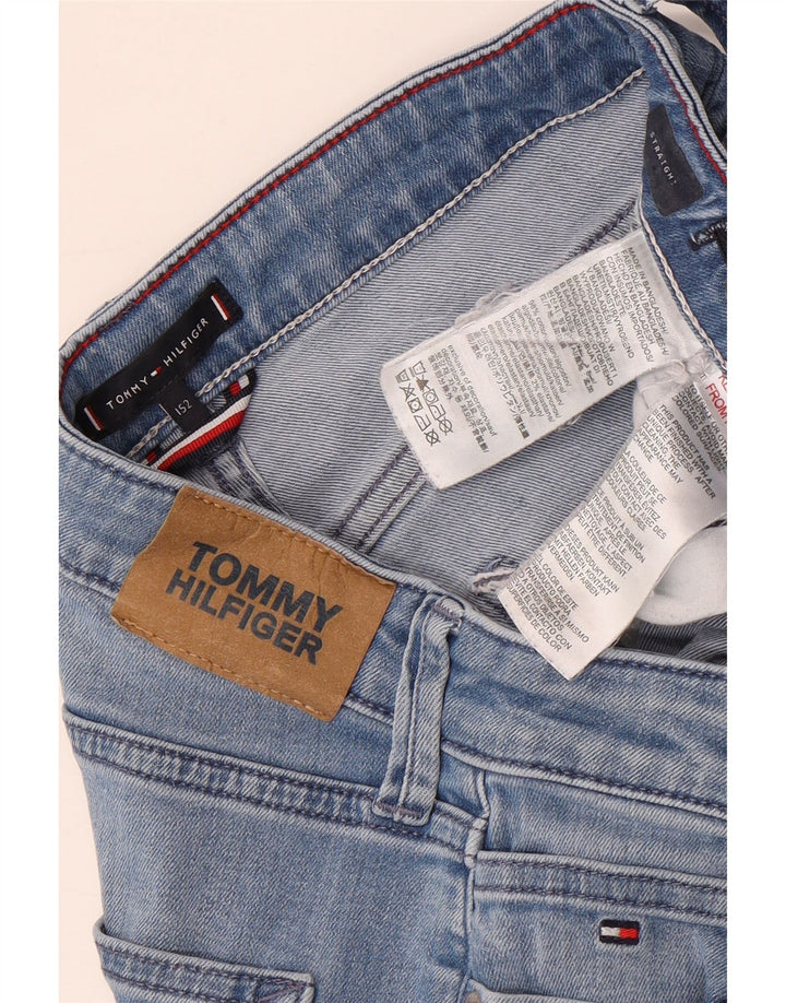 Tommy Hilfiger Boys Straight Jeans 12-13 Years Blue Cotton
