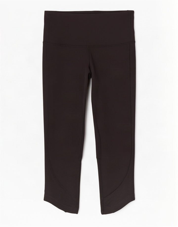 Lululemon Womens Capri Leggings US 6 Medium Black Nylon