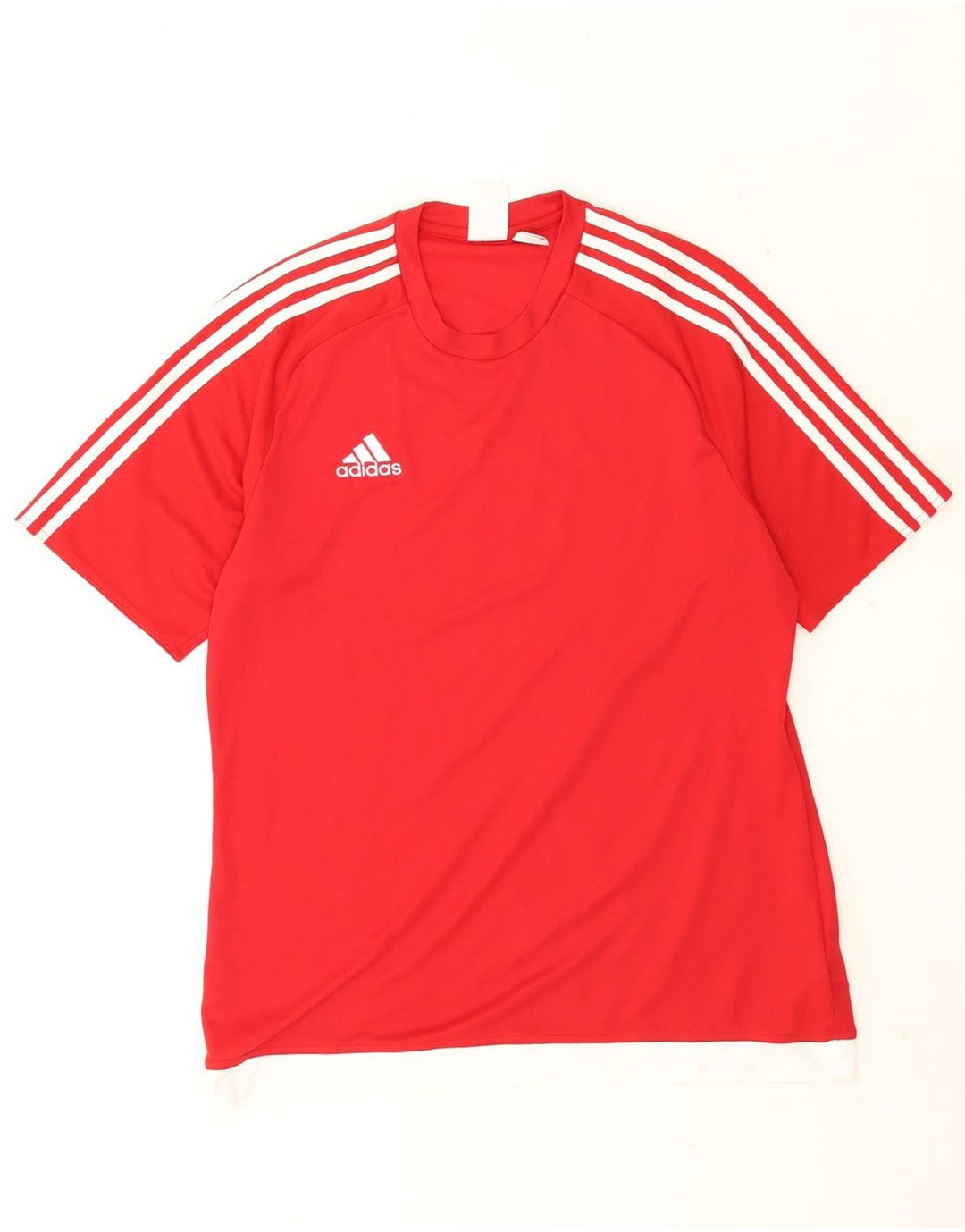 Adidas Mens Climalite Graphic T-Shirt Top Large Red Polyester