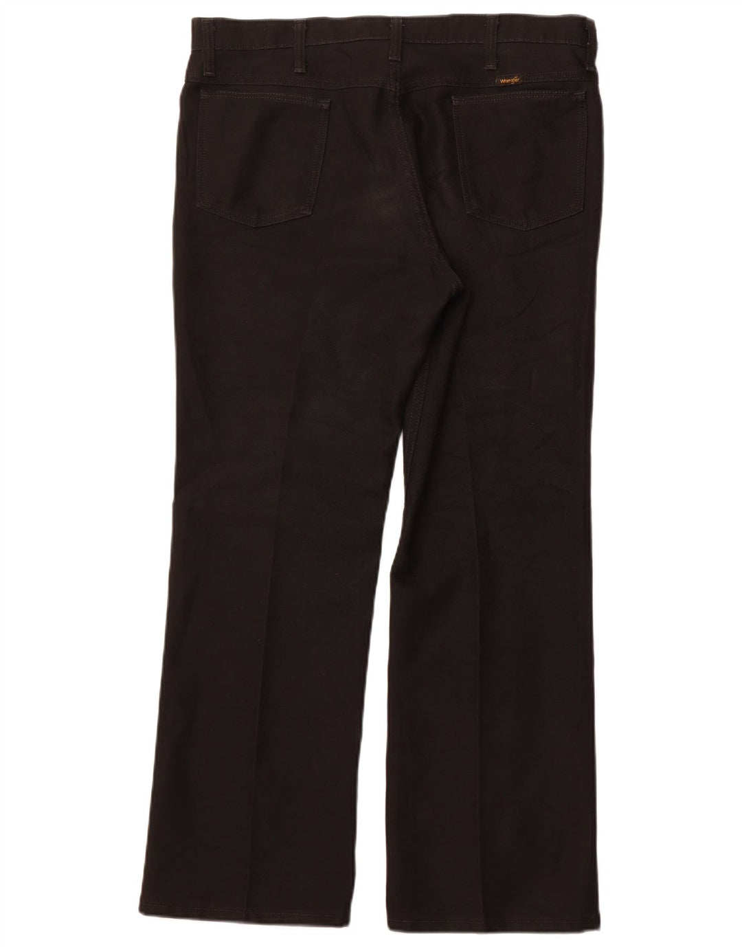 Wrangler Mens Straight Casual Trousers W38 L30 Black Polyester