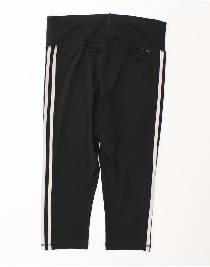 Adidas Womens Climalite Capri Leggings UK 12/14 Medium  Black Polyester