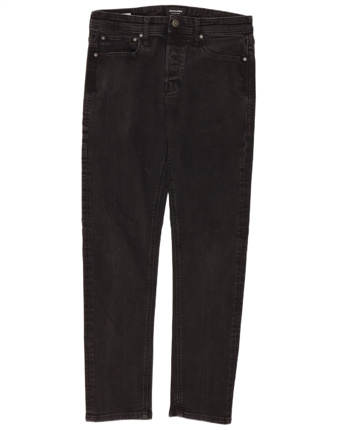 Jack & Jones Mens Slim Jeans W32 L32 Black Cotton