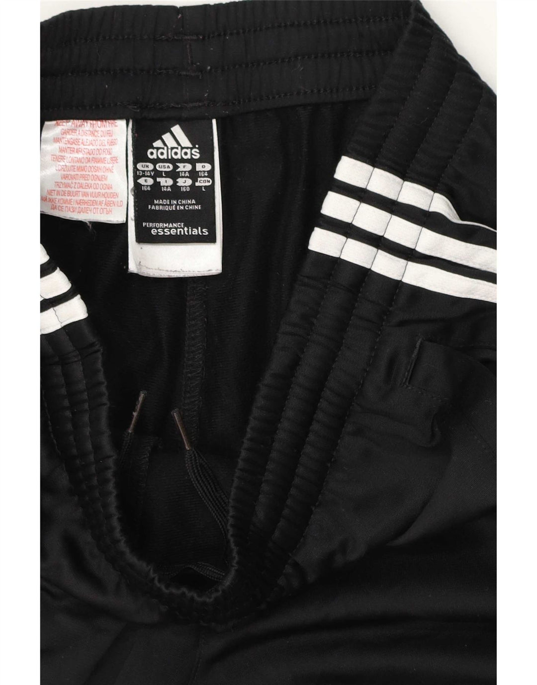 Adidas Girls Tracksuit Trousers 13-14 Years Black Polyester