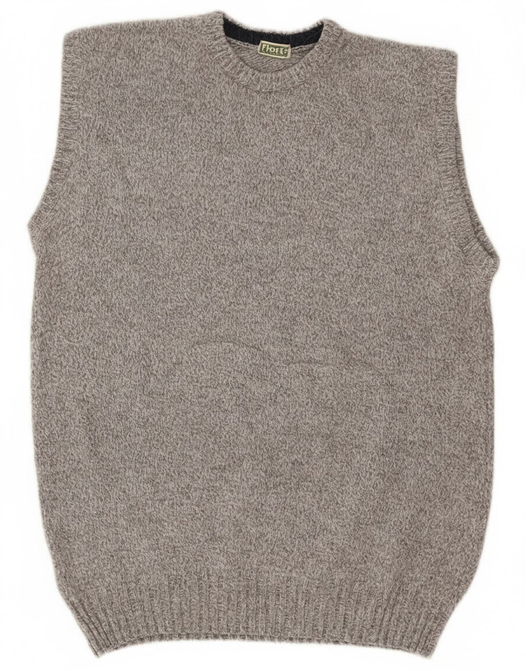 Vintage Mens Vest Tank Top Medium Grey Wool
