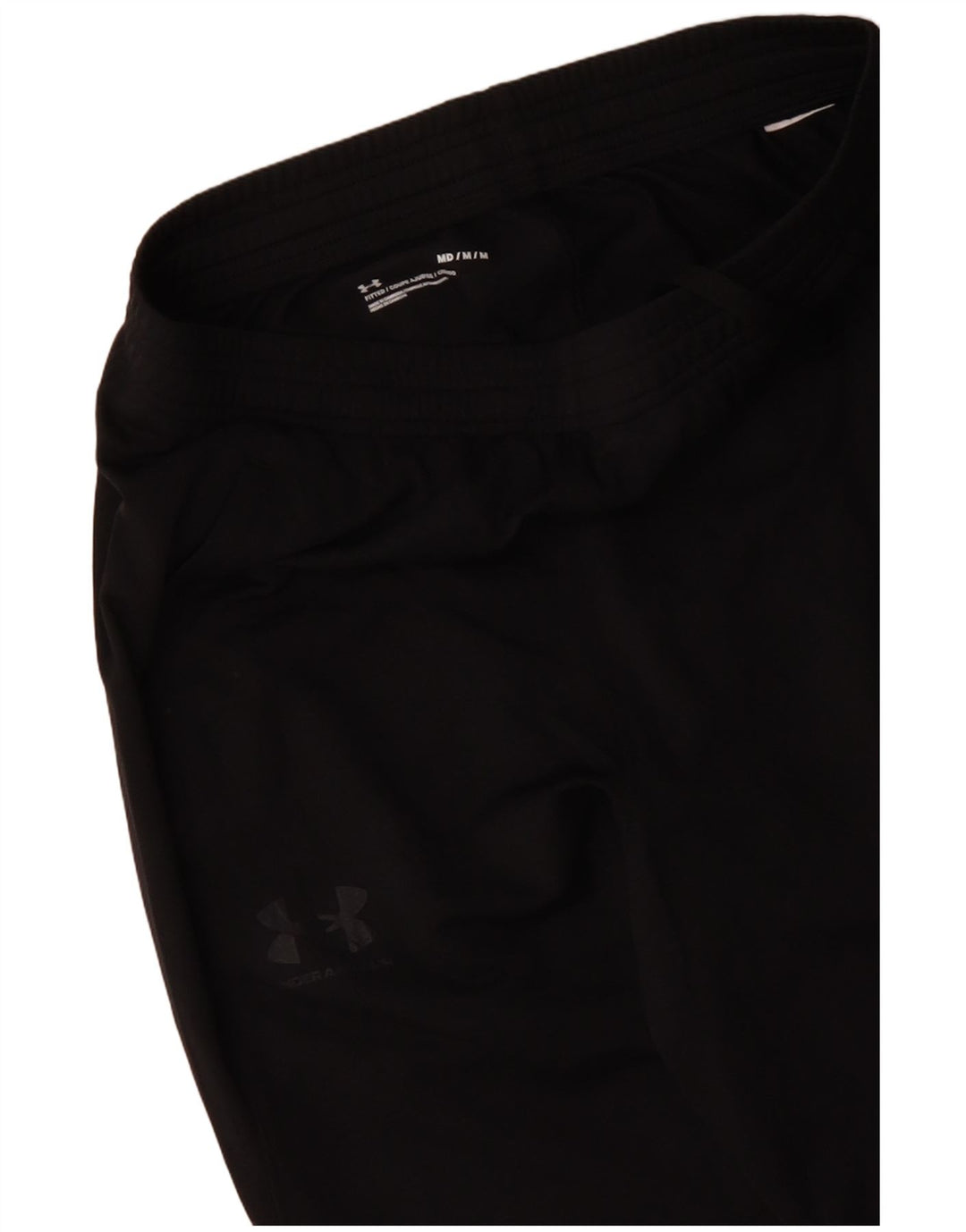 UNDER ARMOUR Mens Tracksuit Trousers Medium  Black Polyester