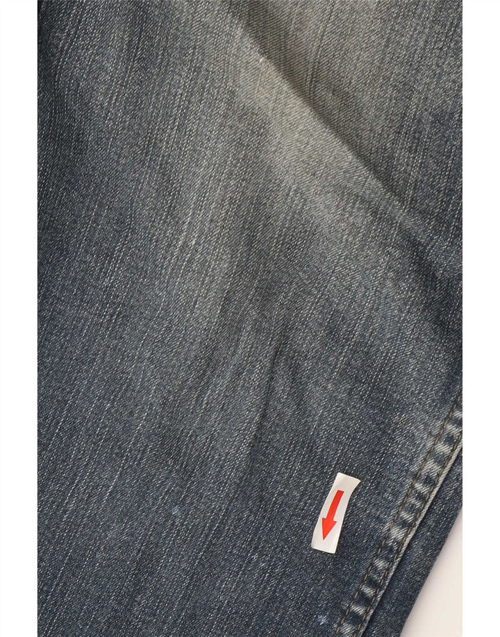 Wrangler Mens Texas Stretch Straight Jeans W33 L30 Blue Cotton