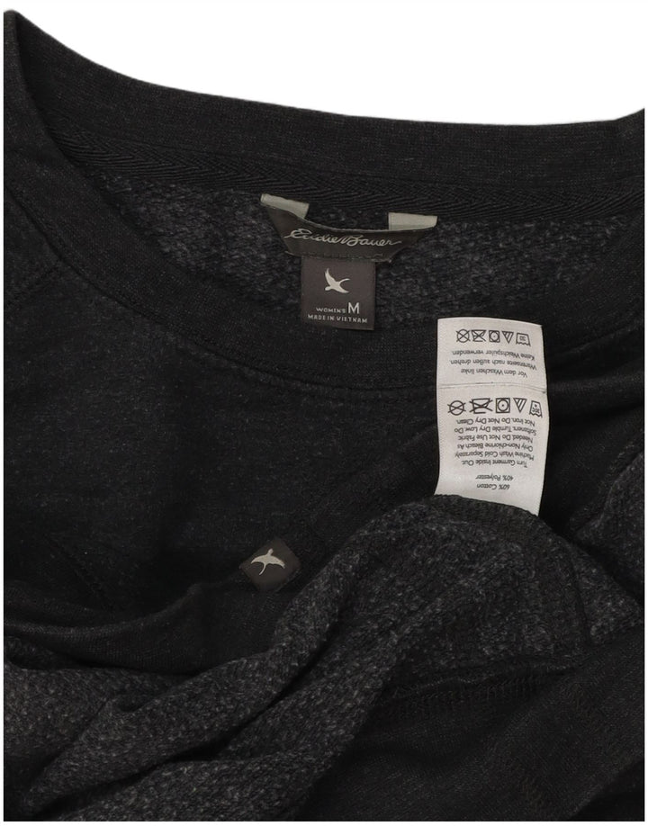 Eddie Bauer Womens Loose Fit Sweatshirt Jumper UK 14 Medium Grey Cotton