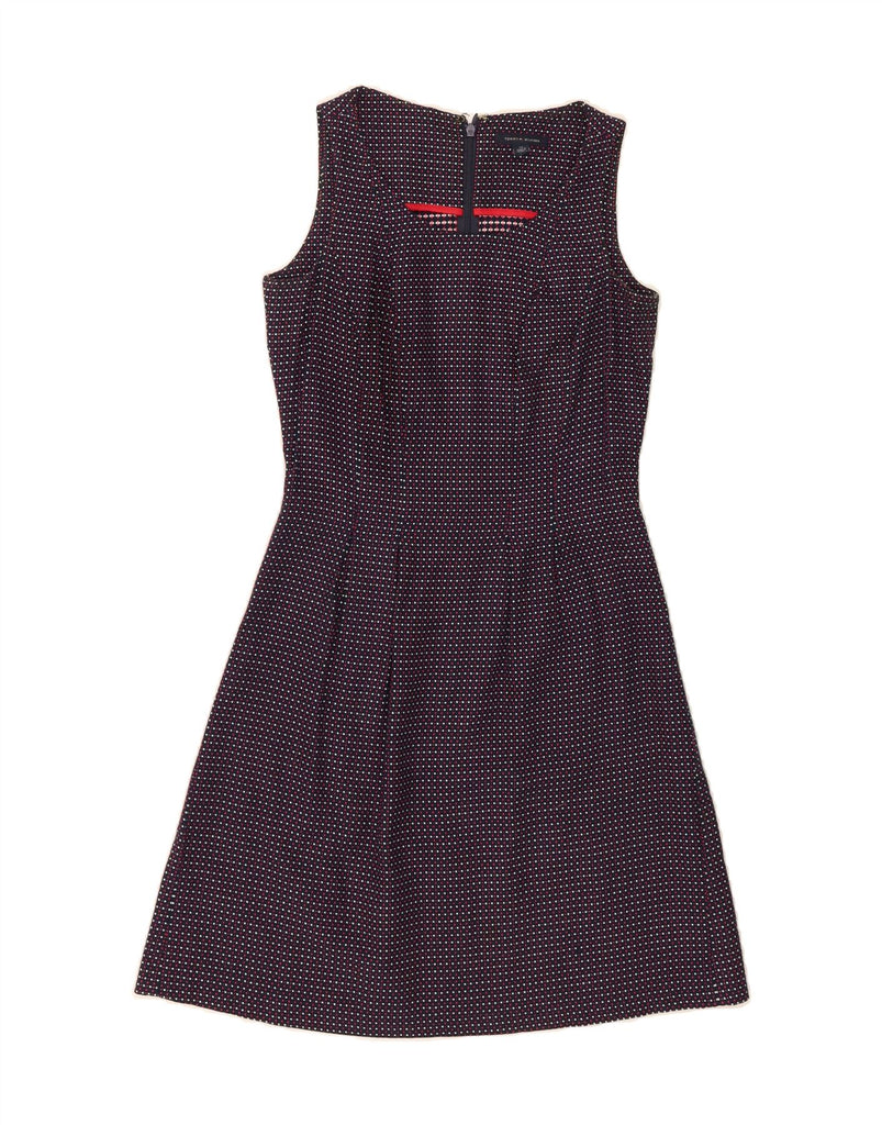TOMMY HILFIGER Womens A-Line Dress US 00 2XS Navy Blue Geometric Vintage Tommy Hilfiger and Second-Hand Tommy Hilfiger from Messina Hembry 