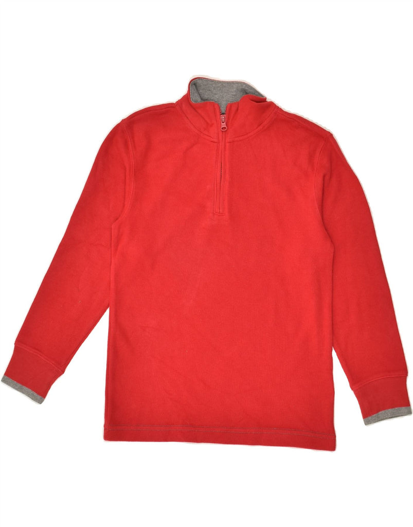 GAP Boys Zip Neck Sweatshirt Jumper 8-9 Years Medium Red Cotton | Vintage Gap | Thrift | Second-Hand Gap | Used Clothing | Messina Hembry 