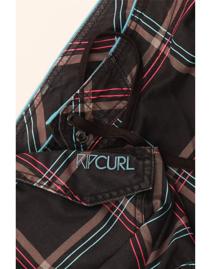 Rip Curl Mens Graphic Swimming Shorts XL  Grey Check