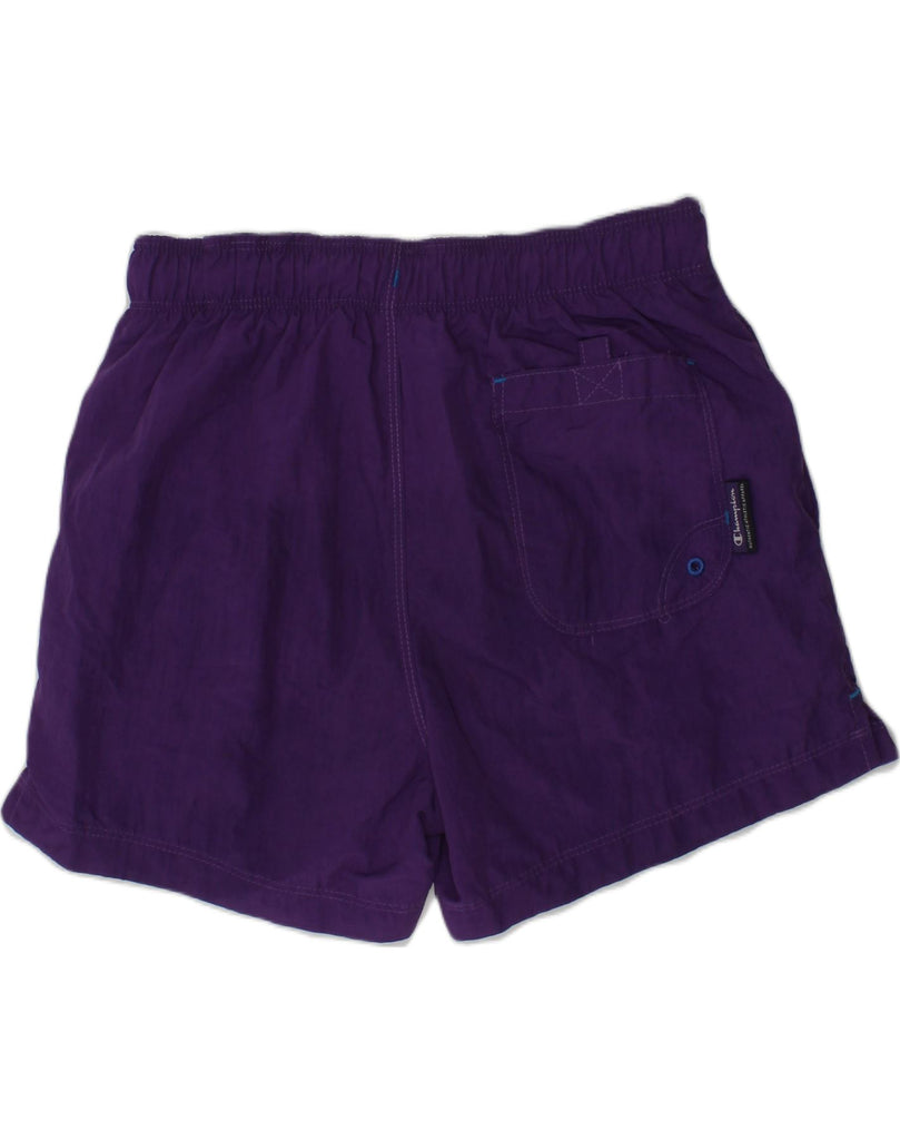 CHAMPION Boys Sport Shorts 9-10 Years Medium  Purple Polyester | Vintage Champion | Thrift | Second-Hand Champion | Used Clothing | Messina Hembry 