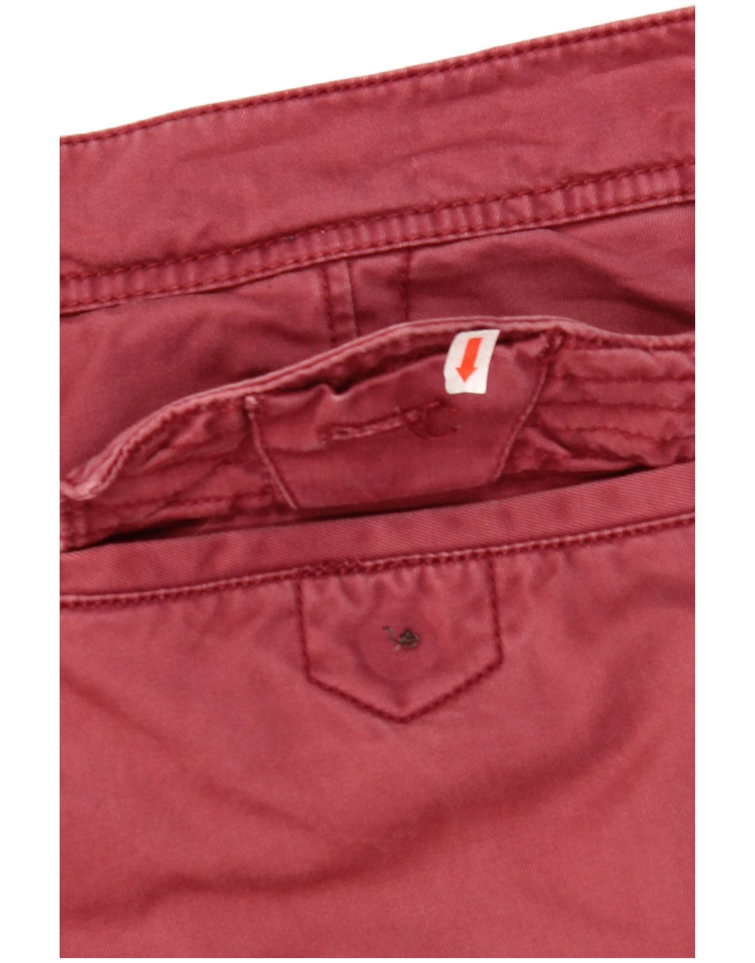 FAT FACE Mens Straight Chino Trousers W38 L33 Red Cotton