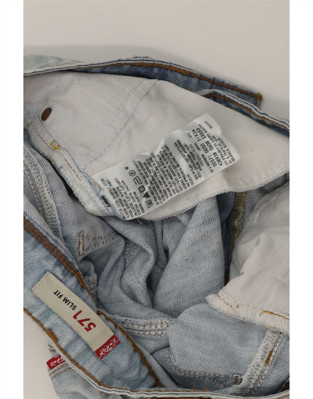 Levi's Womens 571 Slim Fit Denim Shorts W31 Medium Blue Cotton