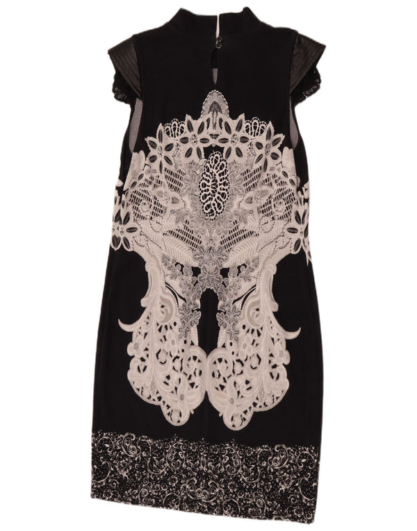 Mariella Rosati Womens Shift Dress UK 18 XL Black Floral