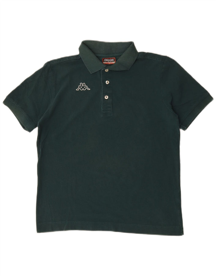 KAPPA Mens Polo Shirt Medium Green Cotton