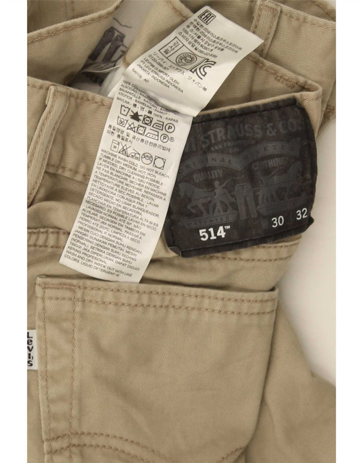 Levi's Mens 514 Straight Casual Trousers W30 L32 Beige