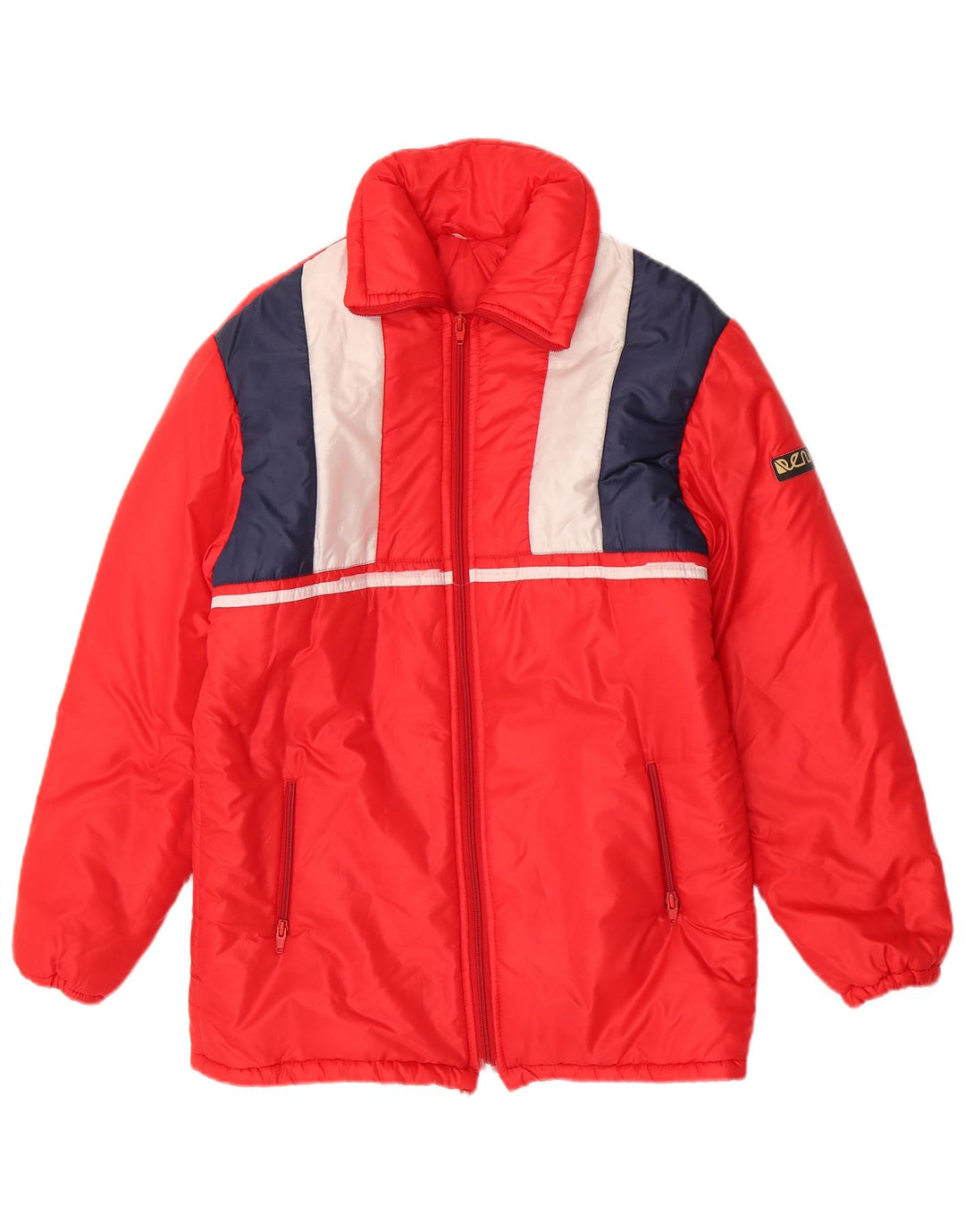 Vintage Womens Windbreaker Jacket IT 42 Medium Red Colourblock Polyamide