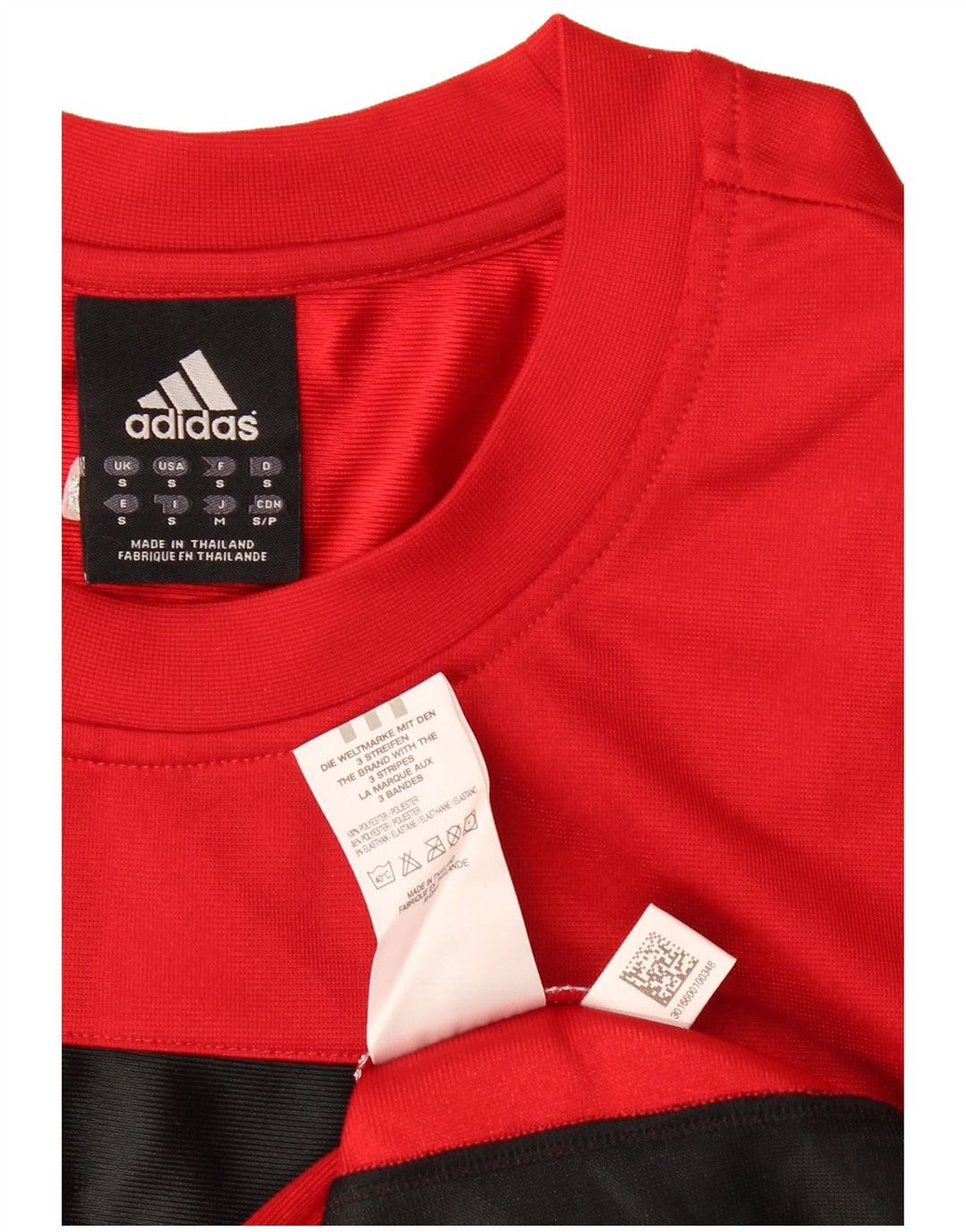 ADIDAS Mens Graphic Vest Top Small Red Colourblock Polyester
