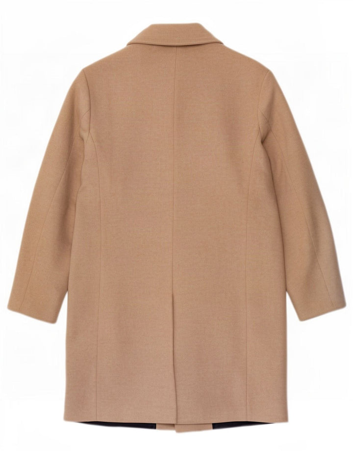 Zara Mens Overcoat UK 40 Large Beige Polyamide