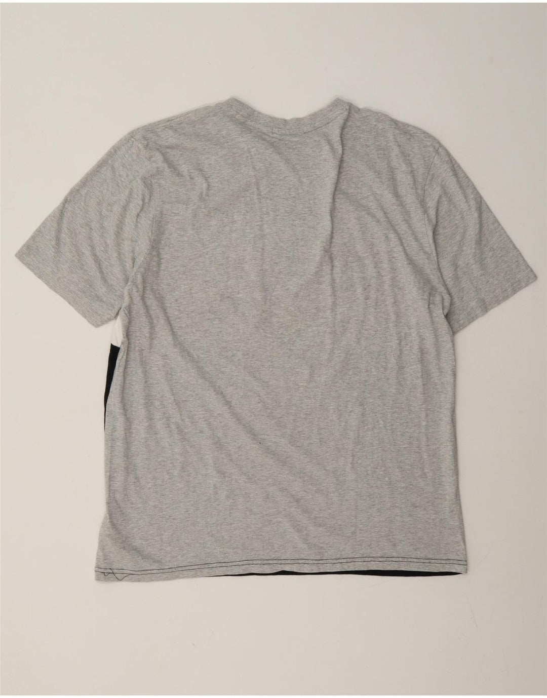 Fila Mens Graphic T-Shirt Top Large Grey Colourblock Cotton