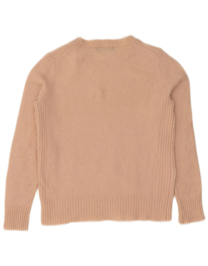 Marks & Spencer Womens Boat Neck Jumper Sweater UK 10 Small Pink