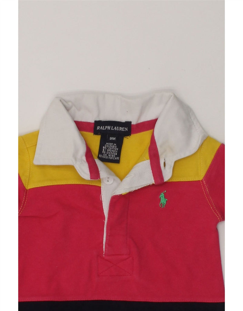 RALPH LAUREN Baby Girls Long Sleeve Polo Dress 6-9 Months Multicoloured | Vintage Ralph Lauren | Thrift | Second-Hand Ralph Lauren | Used Clothing | Messina Hembry 