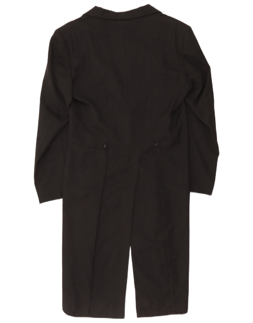 Vintage Mens 1 Button Tailcoat Blazer Jacket UK 36 Small Black
