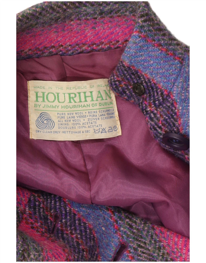 Jimmy Hourihan Womens Cape Coat One Size Multicoloured Striped Classic