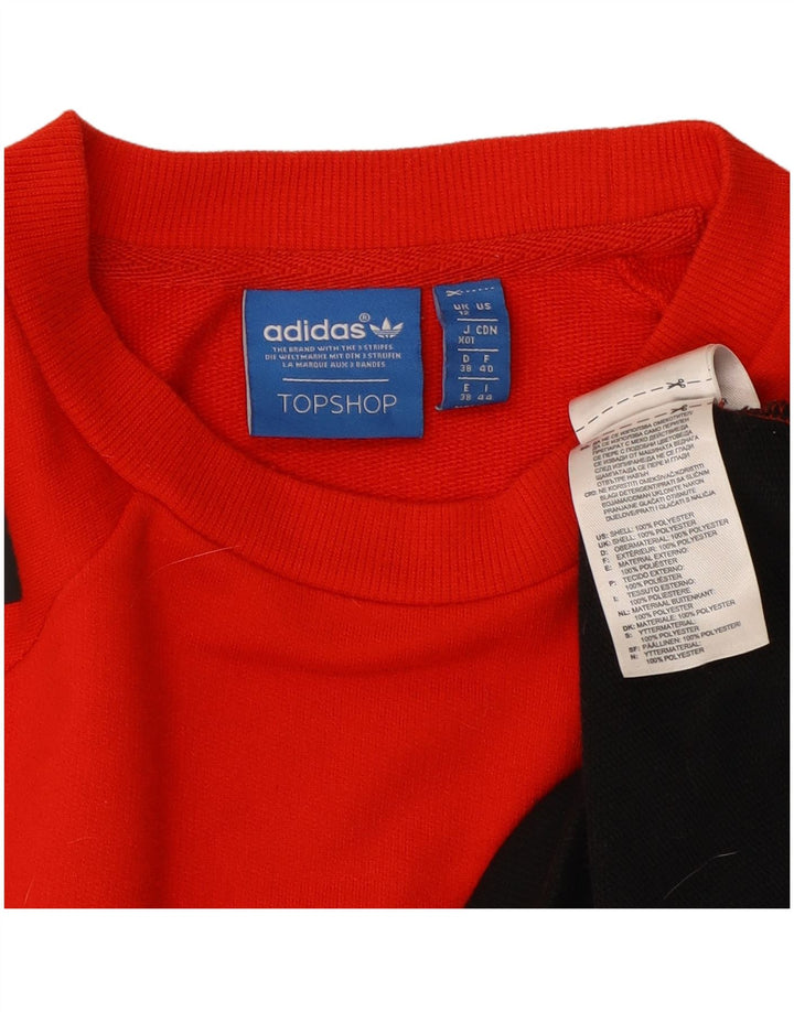 Adidas Womens Graphic Sweatshirt Jumper UK 12 Medium Multicoloured