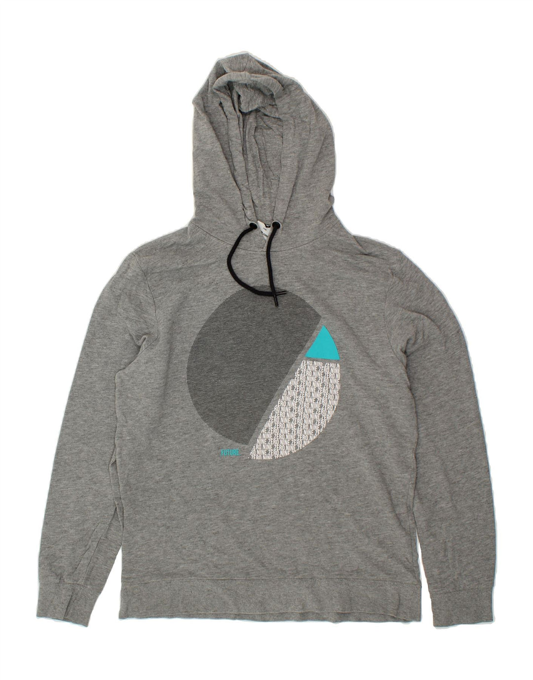 JACK & JONES Mens Graphic Hoodie Jumper Large Grey Cotton Vintage Jack & Jones and Second-Hand Jack & Jones from Messina Hembry 
