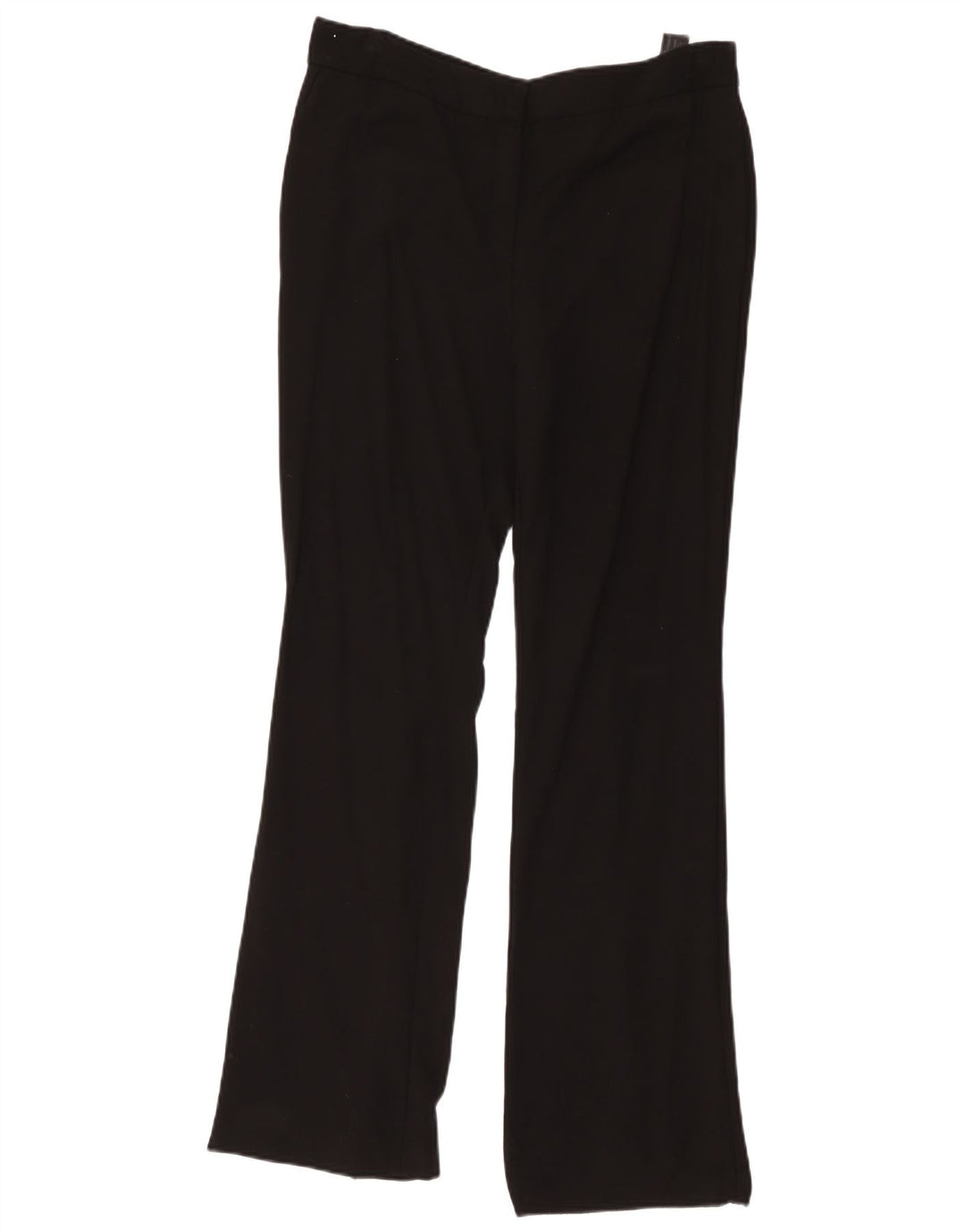 Massimo Dutti Womens Bootcut Trousers W34 L32 Black Viscose