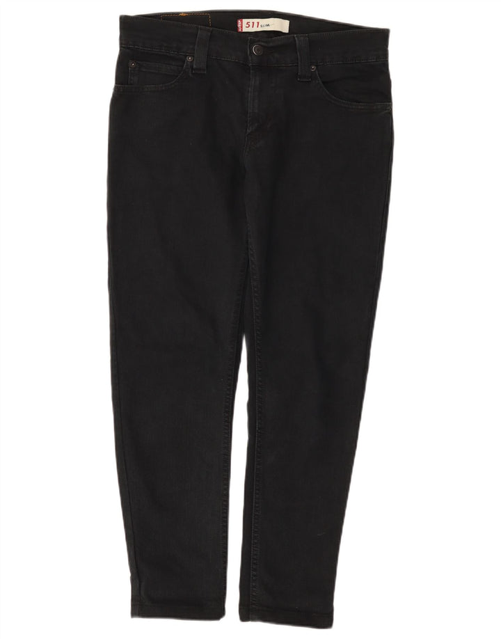 Levi's Mens 511 Slim Jeans W32 L27 Black Cotton