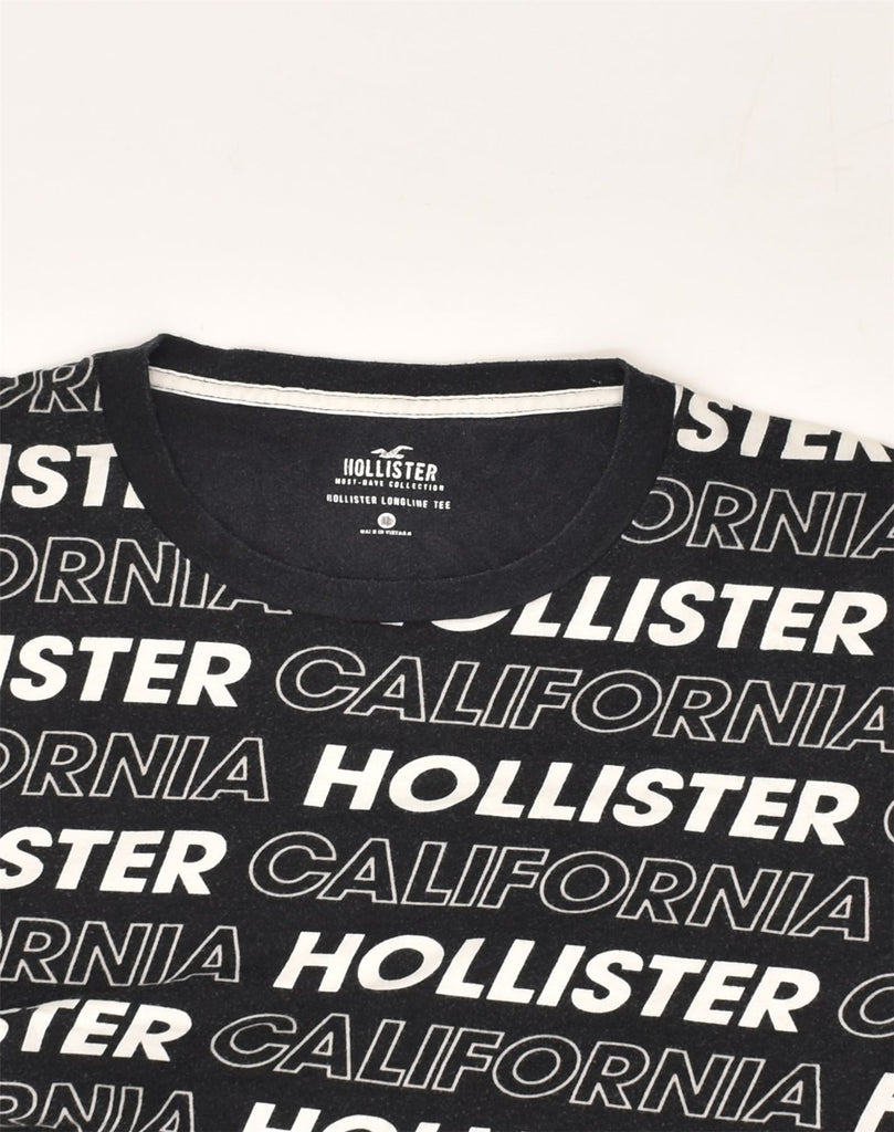 HOLLISTER Mens Graphic T-Shirt Top Large Black Cotton | Vintage Hollister | Thrift | Second-Hand Hollister | Used Clothing | Messina Hembry 