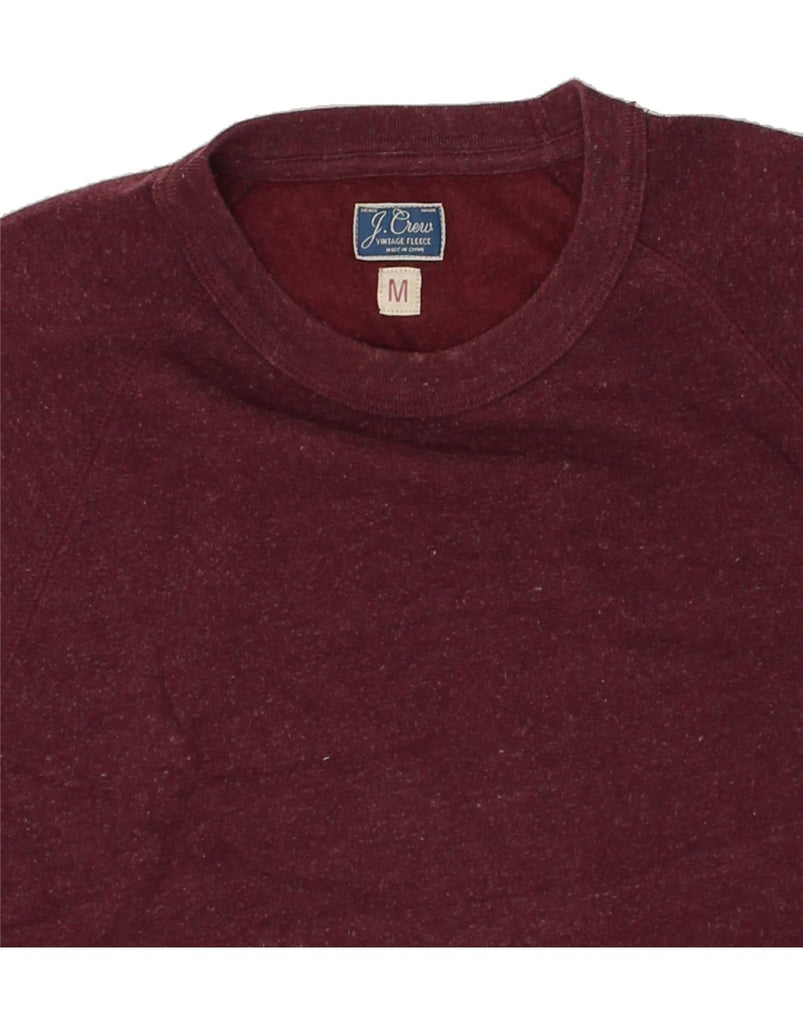 J. CREW Mens Sweatshirt Jumper Medium Maroon Flecked Cotton | Vintage J. Crew | Thrift | Second-Hand J. Crew | Used Clothing | Messina Hembry 