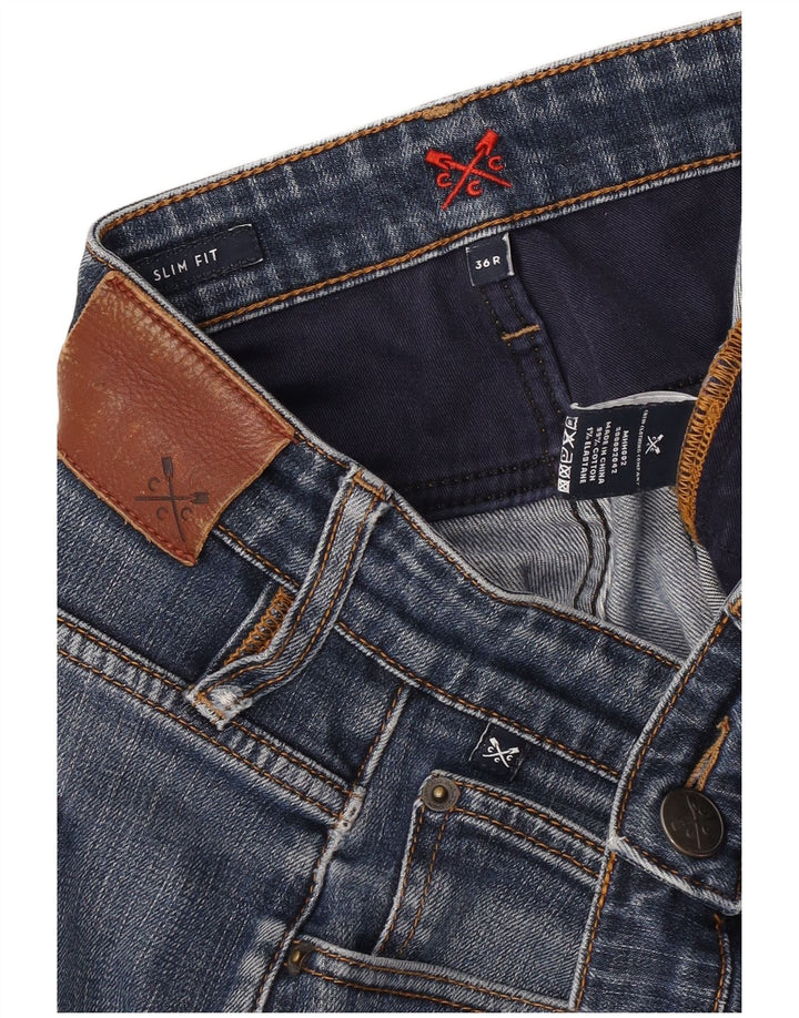 Crew Clothing Mens Slim Jeans W36 L31 Blue Cotton