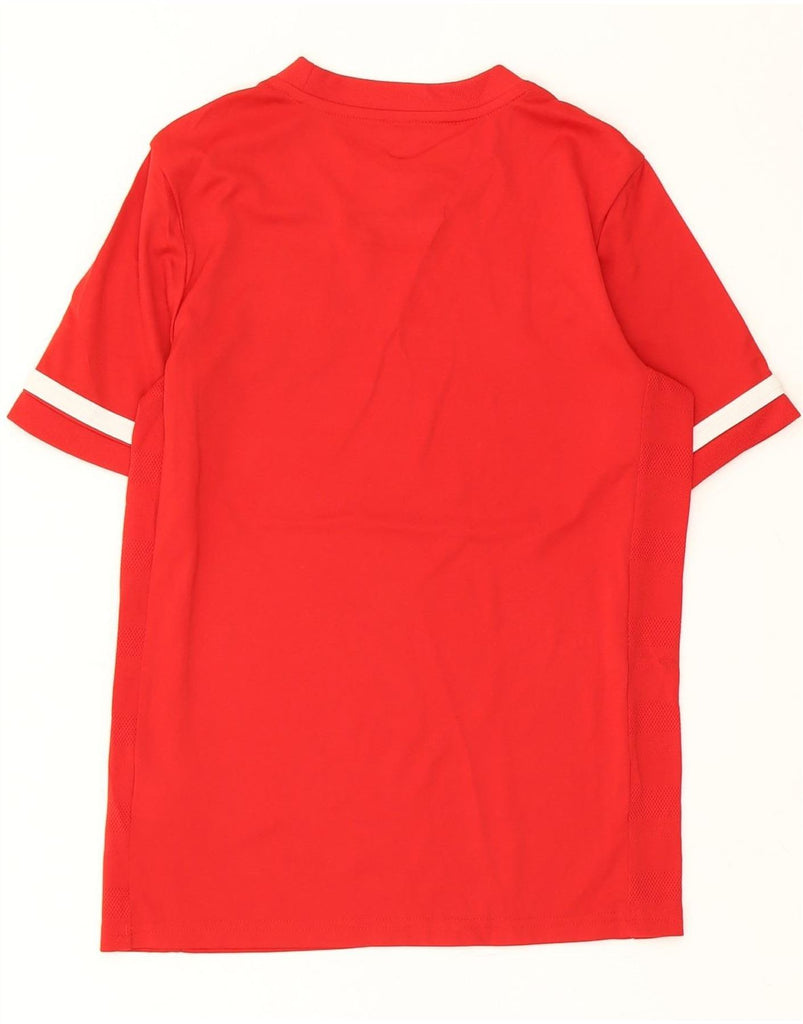 ADIDAS Boys Graphic T-Shirt Top 11-12 Years Medium Red Vintage Adidas and Second-Hand Adidas from Messina Hembry 