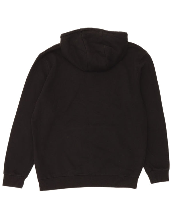 Ellesse Womens Graphic Hoodie Jumper UK 14 Large Black Cotton Sports