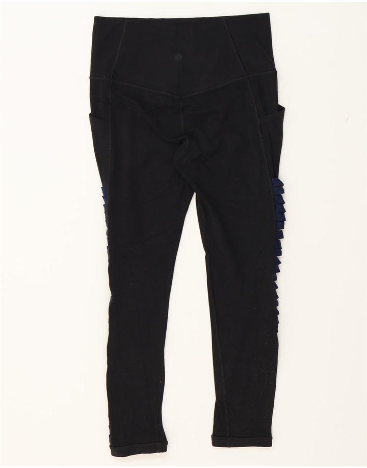 ATHLETA Womens Tracksuit Trousers UK 12 Medium  Black Nylon Vintage Athleta and Second-Hand Athleta from Messina Hembry 