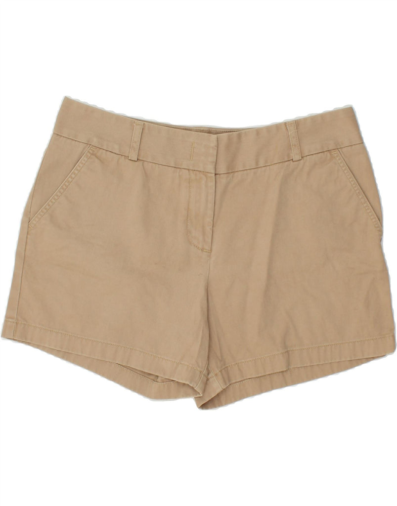 J. CREW Womens City Fit Chino Shorts US 12 Large W34 Beige Cotton | Vintage J. Crew | Thrift | Second-Hand J. Crew | Used Clothing | Messina Hembry 