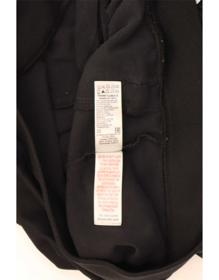 Marks & Spencer Boys Tracksuit Top Jacket 11-12 Years Black Colourblock