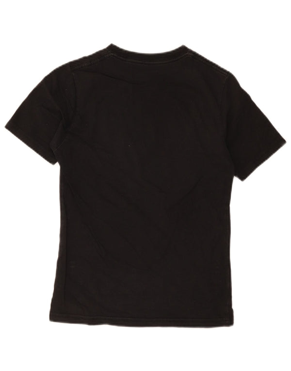Vans Boys Custom Fit Graphic T-Shirt Top 8-9 Years Small Black Cotton