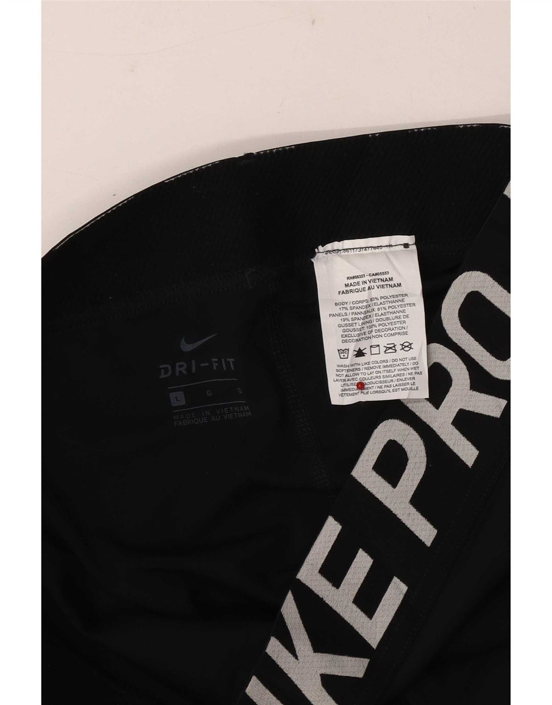 Nike Womens Graphic Leggings Large Black Polyester