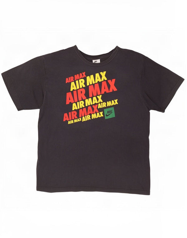 Nike Mens Graphic T-Shirt Top XL Black Cotton