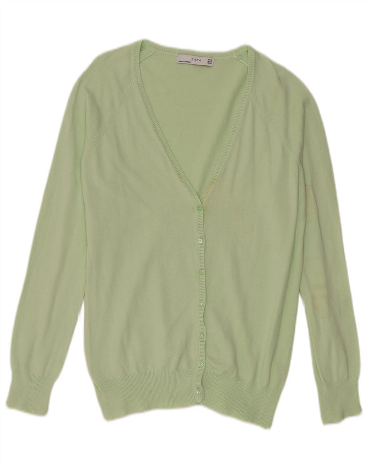 Zara Womens Cardigan Sweater UK 18 XL Green